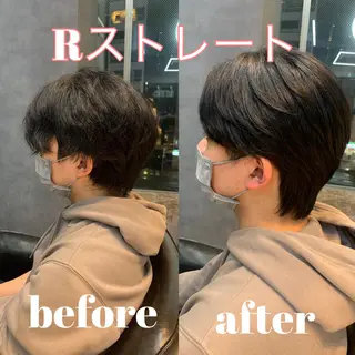 メンズ 毛流れが作れる 縮毛矯正/渡部純生のヘアスタイル