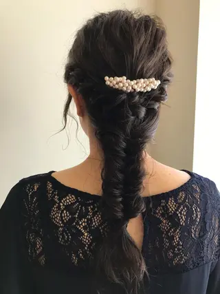 ロング ヘアアレンジ ながやま まいのヘアスタイル