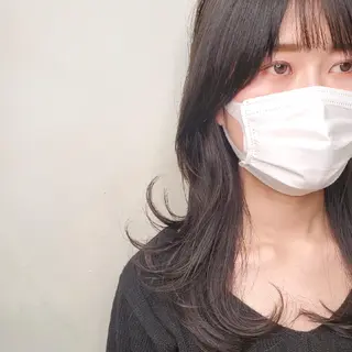 ロング 韓国レイヤー suzuのヘアスタイル