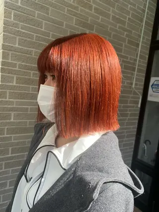 ショート カラー ヘアアレンジ kei🤎ベージュ /透明感カラー/博多のヘアスタイル