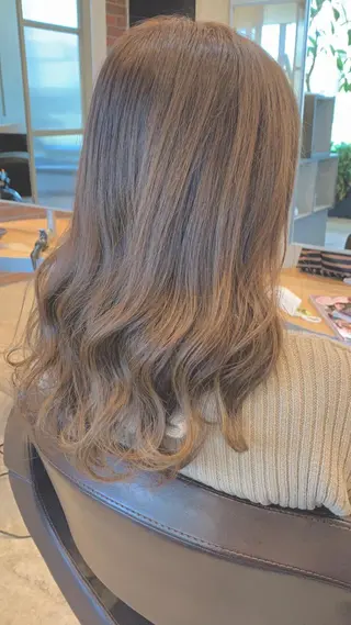 セミロング カラー 🫧髪質改善 講師🫧🍎幹細胞のヘアスタイル