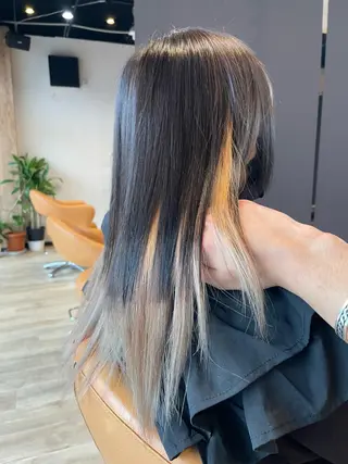 ロング カラー 髪質改善/ブリーチ 田代 龍我のヘアスタイル