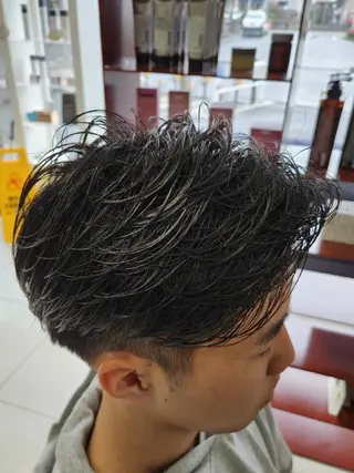 パーマ 🇰🇷ダウンパーマ 毛流れヘア🪽藤原のヘアスタイル
