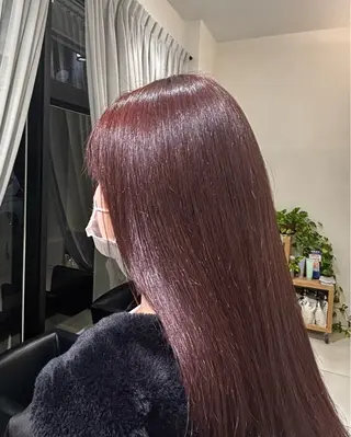 カラー SLASHスラッシュ 辻村  彩華のヘアスタイル