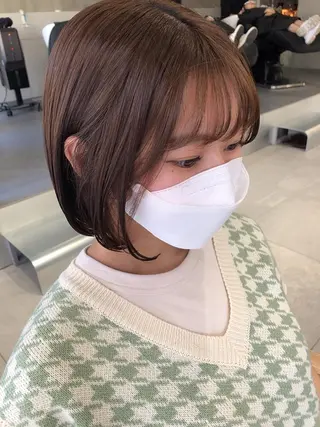 ショート ✨透明感ケアカラー✨ 長野ゆきなのヘアスタイル