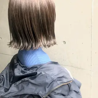 ミディアム カラー ヤスドミ ケイスケのヘアスタイル