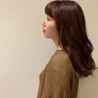 ロング カラー パーマ ヘアアレンジ 高井瑠華🌼 ストカールカット特化のヘアスタイル