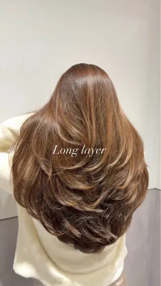 ロング カラー ヘアアレンジ SALOWIN 新宿三丁目EAST所属・レイヤーカット layercut✂️のヘアスタイル