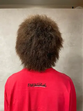 パーマ メンズ 松坂 祐斗のヘアスタイル