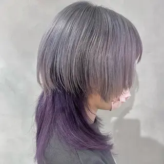 ミディアム カラー デザインカラー/パー マ🦖外岡咲希🦖のヘアスタイル