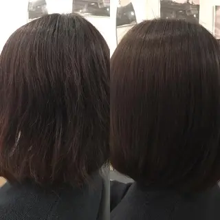 ミディアム 髪質改善縮毛矯正 専門店のヘアスタイル