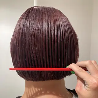 ショート カラー スキバサミを使わない カット🌼唯🌼のヘアスタイル