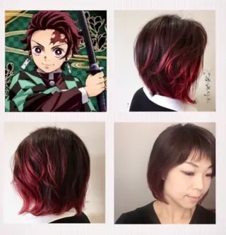 カラー SALOWIN栄 高須大貴のヘアスタイル