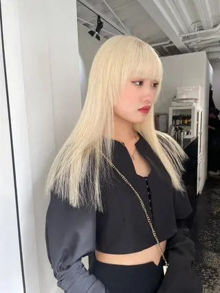 ロング カラー パーマ ヘアアレンジ メンズ キッズ ネイル マツエク・マツパ アイブロウ 艶ハイトーン/ヘア アレンジAYAKAのヘアスタイル