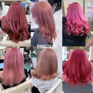 ミディアム カラー エクステ🩵ブリーチ 韓国ヘア🩵KAEのヘアスタイル