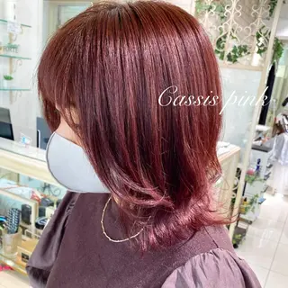 ミディアム カラー ヘアアレンジ 透明感カラー 古山 結季🌙🖤のヘアスタイル