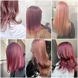 ミディアム カラー パーマ ヘアアレンジ メンズ キッズ ネイル マツエク・マツパ 切りっぱなしヘアボブ ミディアムヘアRYOのヘアスタイル