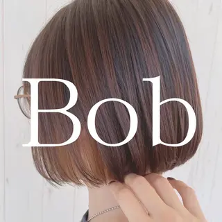 ショート カラー パーマ ボブ/透明感カラー 🤍永田真穂のヘアスタイル
