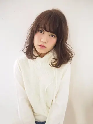 ミディアム 土井 浩輔のヘアスタイル