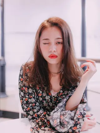 ミディアム カラー パーマ ヘアアレンジ メンズ キッズ ネイル マツエク・マツパ premier modelsのヘアスタイル