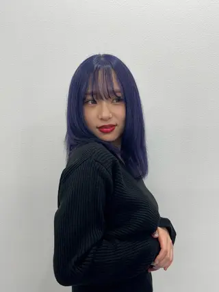 ミディアム カラー ヘアアレンジ 渋谷のブリーチカラー シェフ🧑‍🍳蓮のヘアスタイル