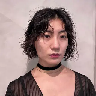 ミディアム Yuki☺︎パーマ レイヤーカットのヘアスタイル
