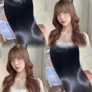 韓国ガーリーヘア🎀 ／𝐦𝐨𝐞のヘアスタイル