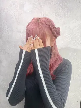 セミロング カラー ヘアアレンジ 💕ブリーチ/ヘアメ 🎀YUUKAのヘアスタイル