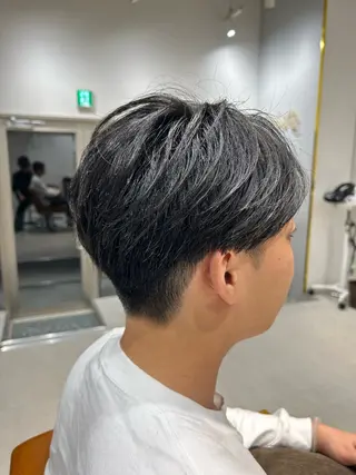 ショート パーマ メンズ 山﨑 燦人のヘアスタイル