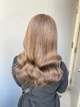 セミロング カラー エフェクトブリーチ 🌟前澤啓太朗のヘアスタイル