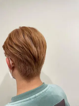 ショート カラー 髪質改善 菊池紳吾のヘアスタイル