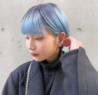 ショート カラー パーマ ヘアアレンジ メンズ キッズ ネイル マツエク・マツパ アイブロウ Eirデザイナーズ サロン茶屋町tomoのヘアスタイル