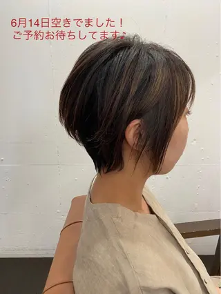 ショート カラー パーマ ヘアアレンジ メンズ キッズ ネイル マツエク・マツパ 久木原 ゆりのヘアスタイル