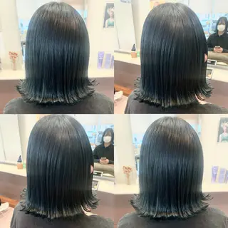 ミディアム 小澤 志穂のヘアスタイル