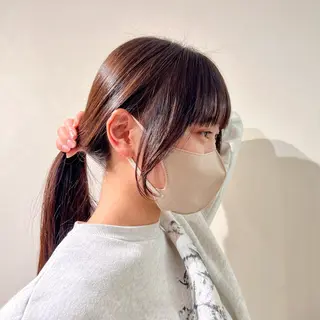 ミディアム カラー 𝙎𝙚𝙞𝙧𝙖 ☆カット/パーマのヘアスタイル