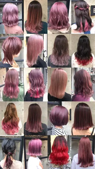カラー ミディアム カラーモデル募集中 美容室ハピスのヘアスタイル