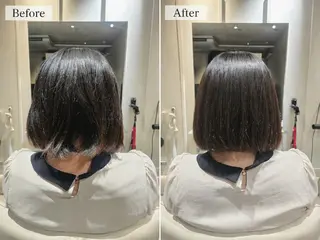 ミディアム パーマ あかり/ 艶カラー/メンズのヘアスタイル