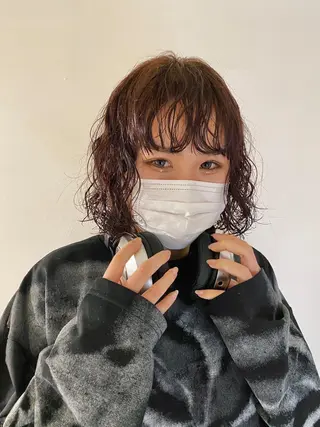 ショート パーマ レイヤー/パーマ /ウルフ/nabeのヘアスタイル