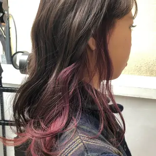 ミディアム カラー パーマ ヘアアレンジ 【白髪ぼかし 専門GBG】自由が丘のヘアスタイル