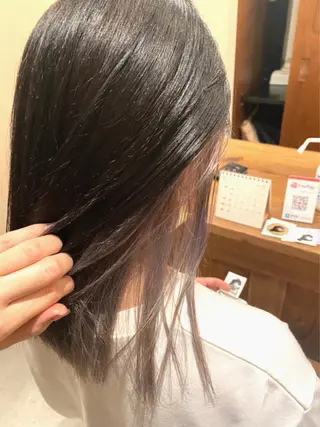 ミディアム 田中 恭子のヘアスタイル
