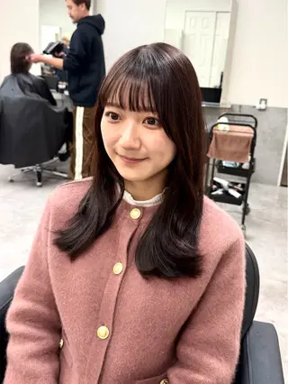 ロング 🫧とぅるん艶髪🫧 透明感カラー×猿渡のヘアスタイル