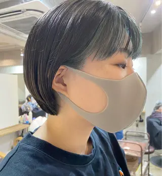 ショート カラー 坂本 裕介/パーマのヘアスタイル