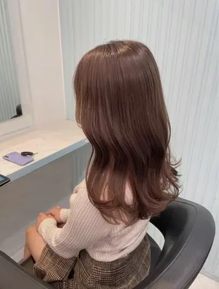 セミロング カラー 透明感・トレンドヘア 🫧齋藤拓未🫧のヘアスタイル