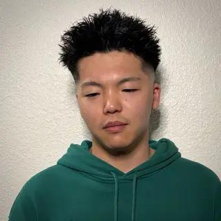 パーマ メンズ 志村 シュンスケのヘアスタイル