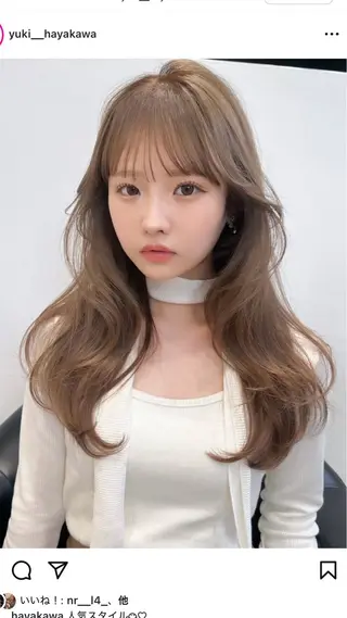 ロング 🎀ハイトーン特化/ 池袋/miyu🎀のヘアスタイル