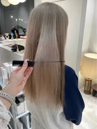 ロング カラー 林 千聖のヘアスタイル