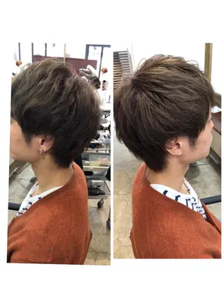 カラー メンズ 品田 真里のヘアスタイル