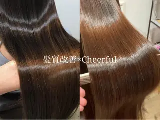 ミディアム 髪質改善エイジングケ ア専門美容室チアフルのヘアスタイル