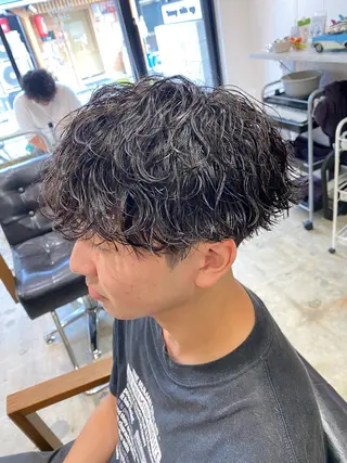 パーマ メンズ 🌴パーマオタク🌴 長谷川 諒佑🌈のヘアスタイル