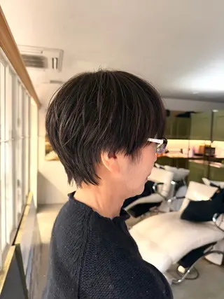 ショート ショートカット / 銀座/ 青山莉奈のヘアスタイル